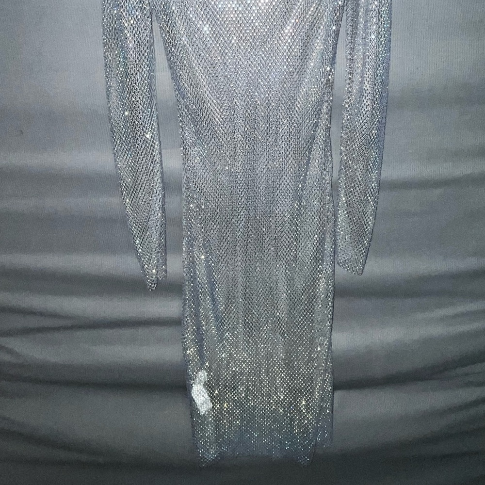 Cover-Up Rhinestone Beach Dress😍😱 - Picture 2 of 2
